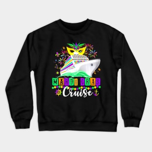 Mardi Gras Cruise Cruising Mask Cruise Ship Party Costume Crewneck Sweatshirt